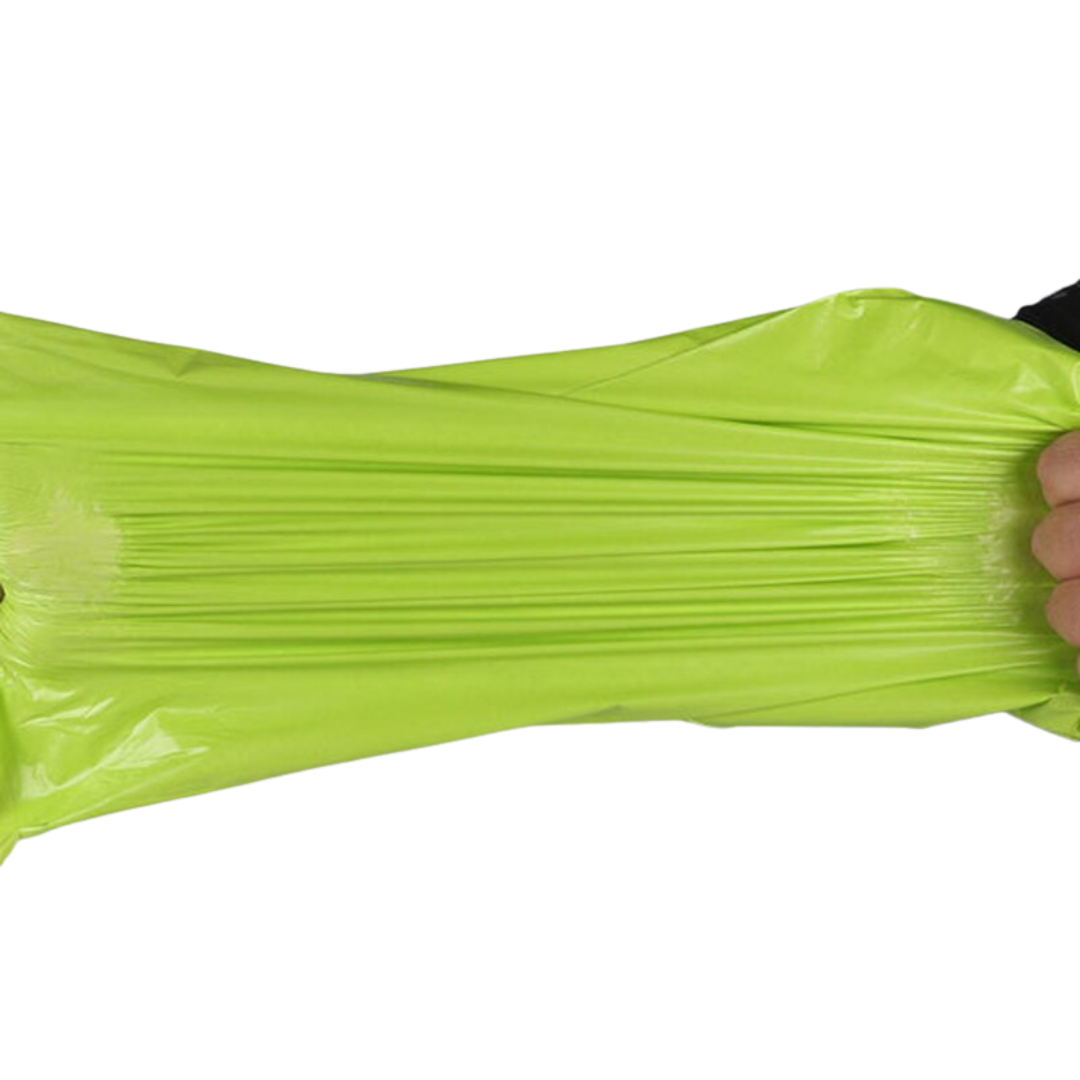 Set 100 buc pungi curierat 350x450 mm, fara buzunar, 60 µm, verde, PE (polietilena), NEW