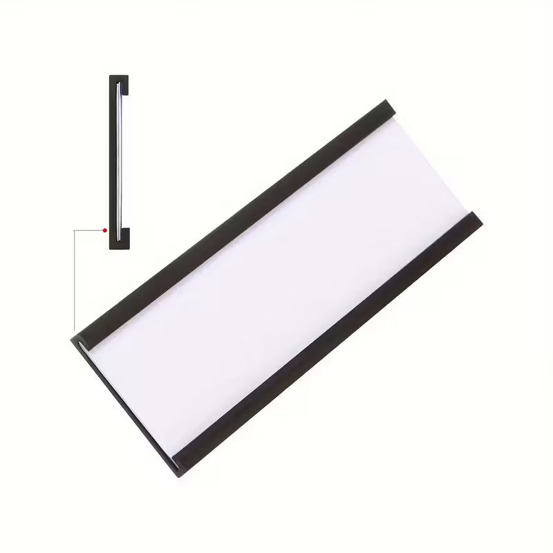 Set 50 etichete magnetice pentru rafturi metalice, 10 cm x 4 cm