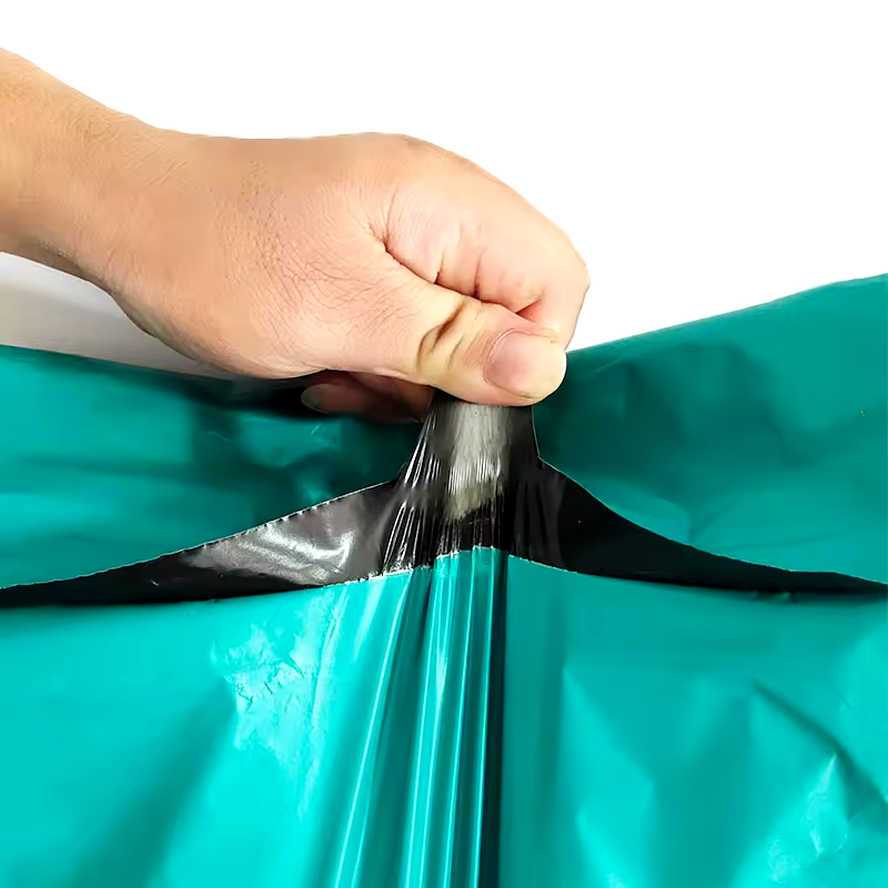 Set 100 buc pungi curierat 300x420 mm, fara buzunar, 45 µm, Verde, PE (polietilena)