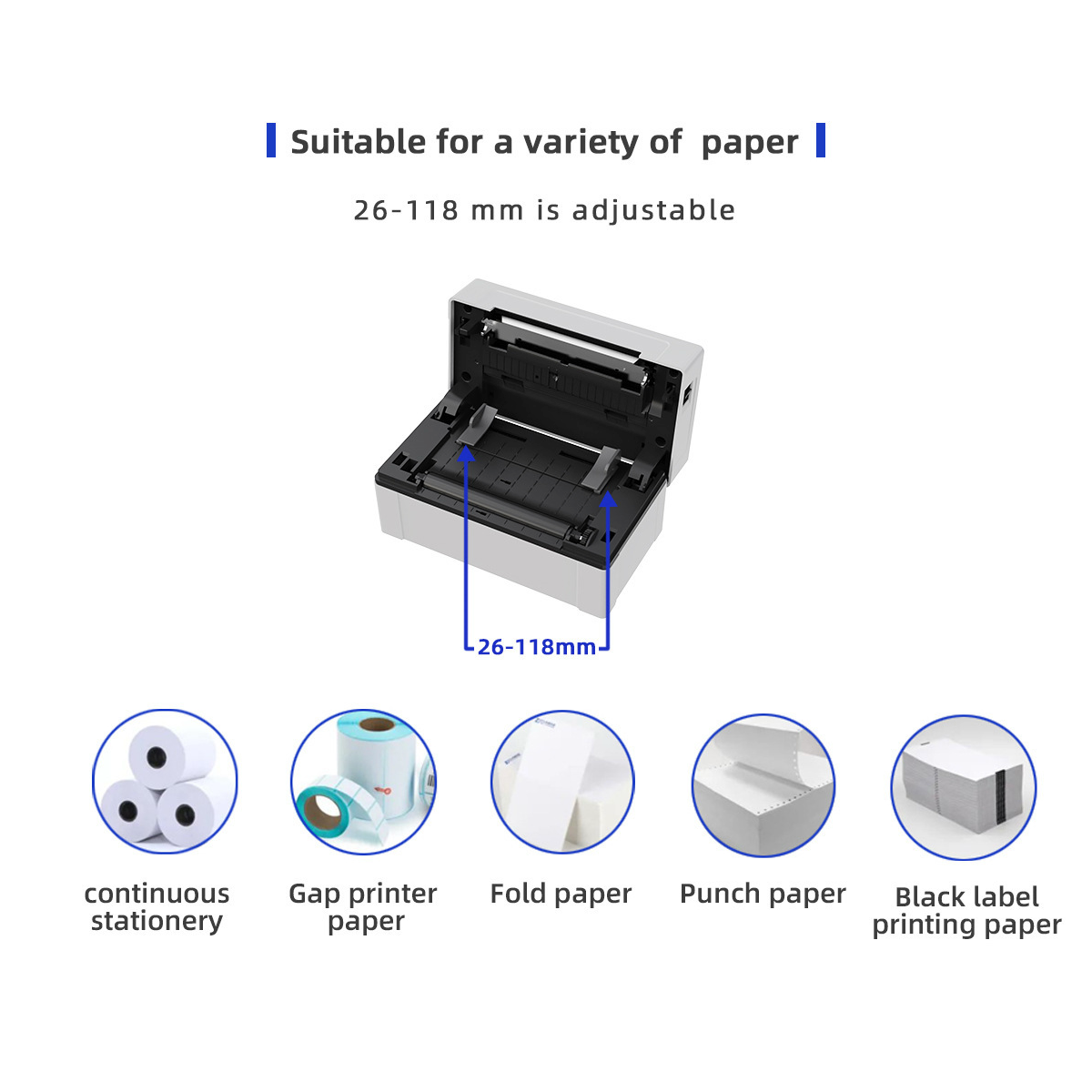 Imprimanta termica pentru etichete AWB, conexiune wireless si USB