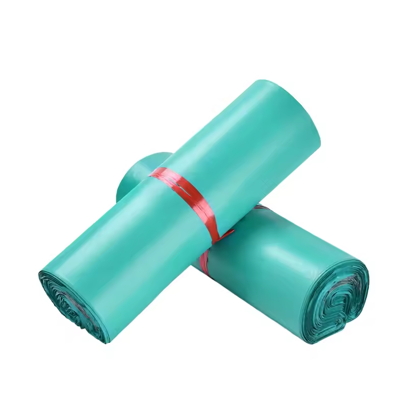 Set 100 buc pungi curierat 200x300 mm, fara buzunar, 45 µm, Verde, PE (polietilena)