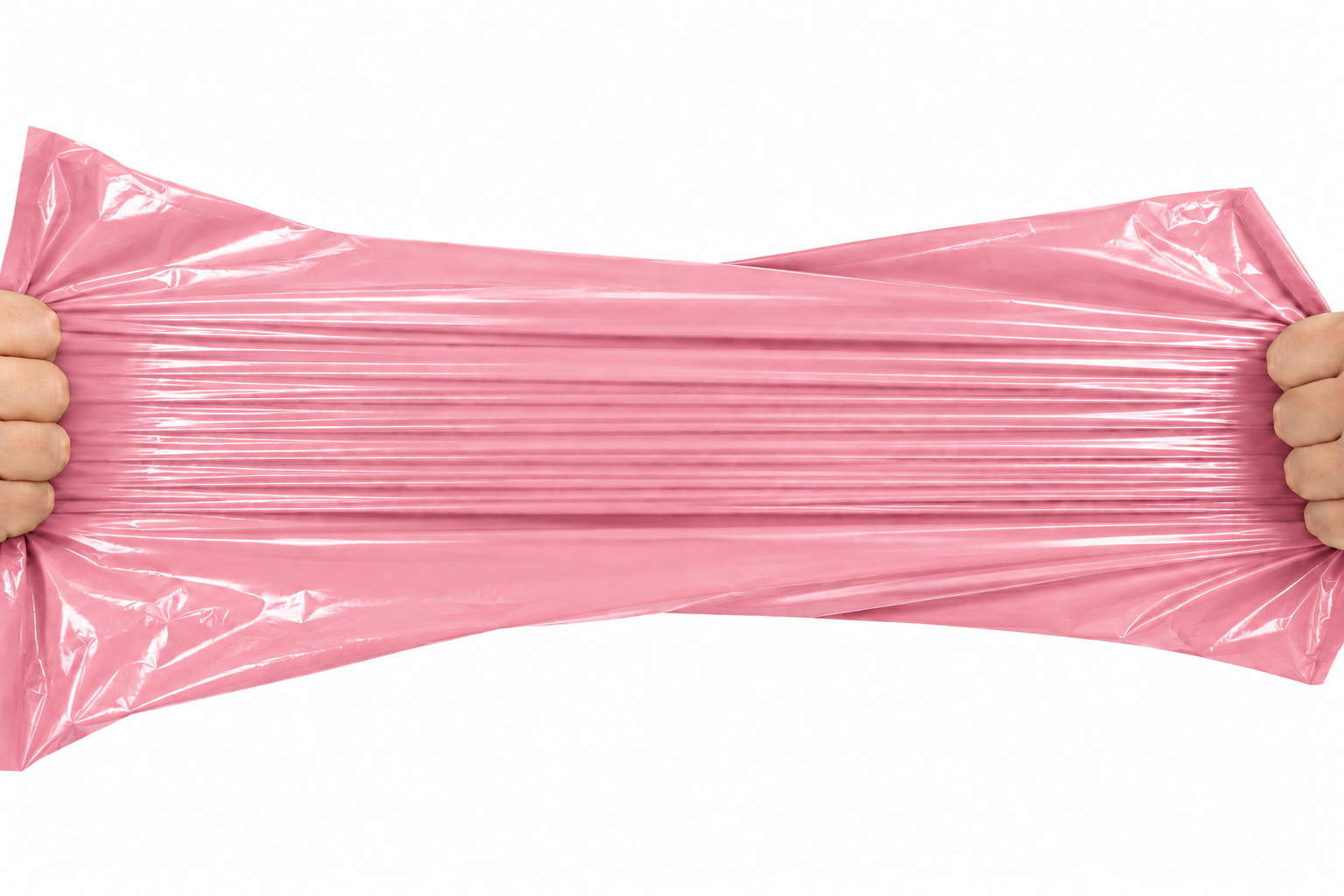 Set 100 buc pungi curierat 200x300 mm, 45 µm, Roz, PE (polietilena)