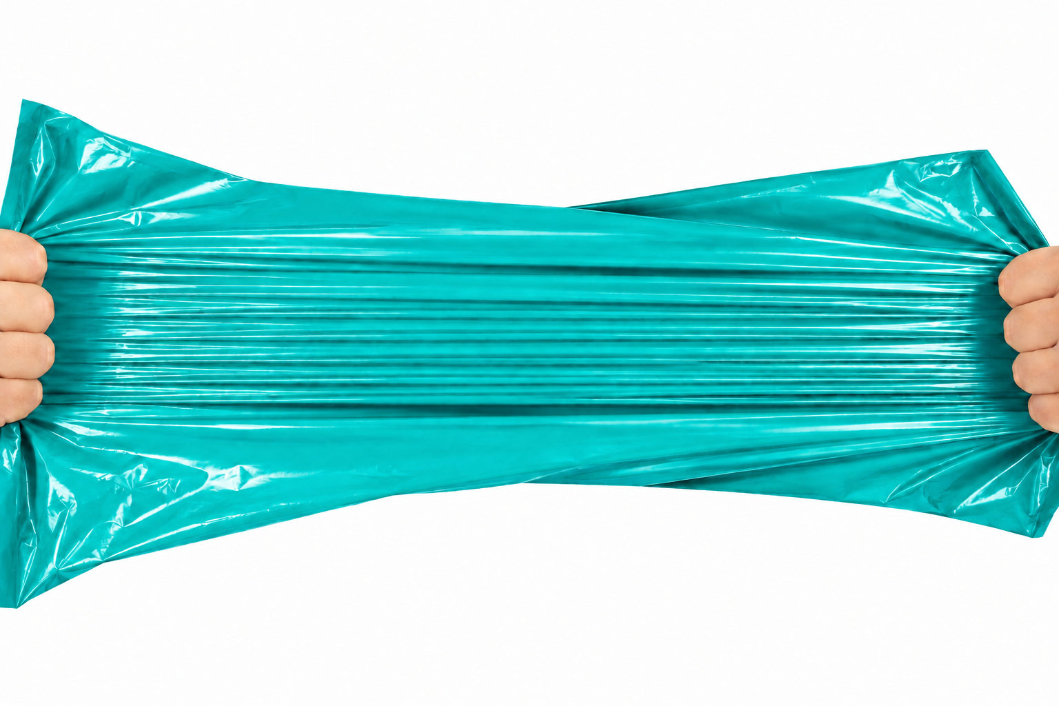 Set 100 buc pungi curierat 500x600 mm, 45 µm, Verde, PE (polietilena)