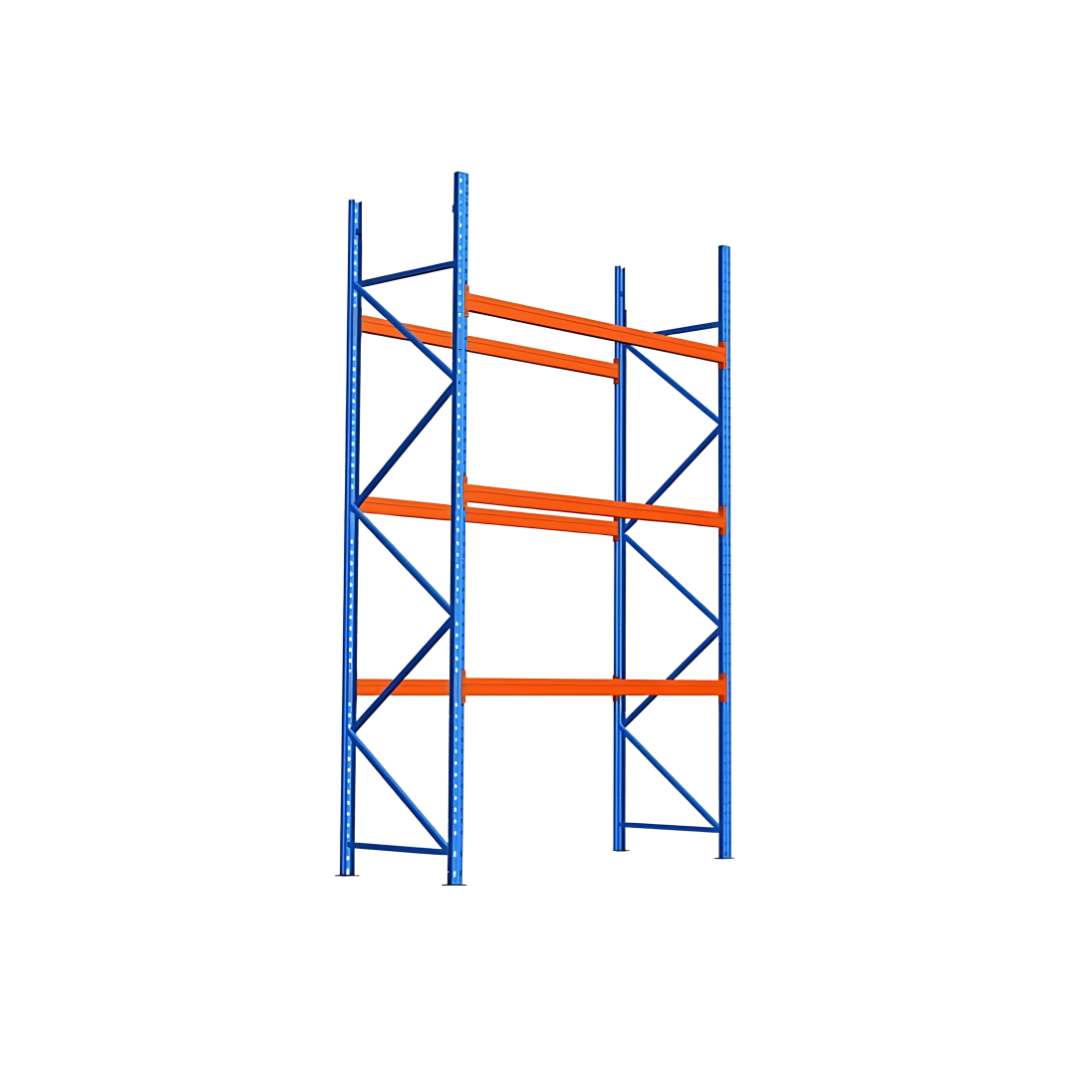 Semiraft industrial pentru depozitarea paletilor, 3 etaje, 3500kg/etaj, 600x270x105cm