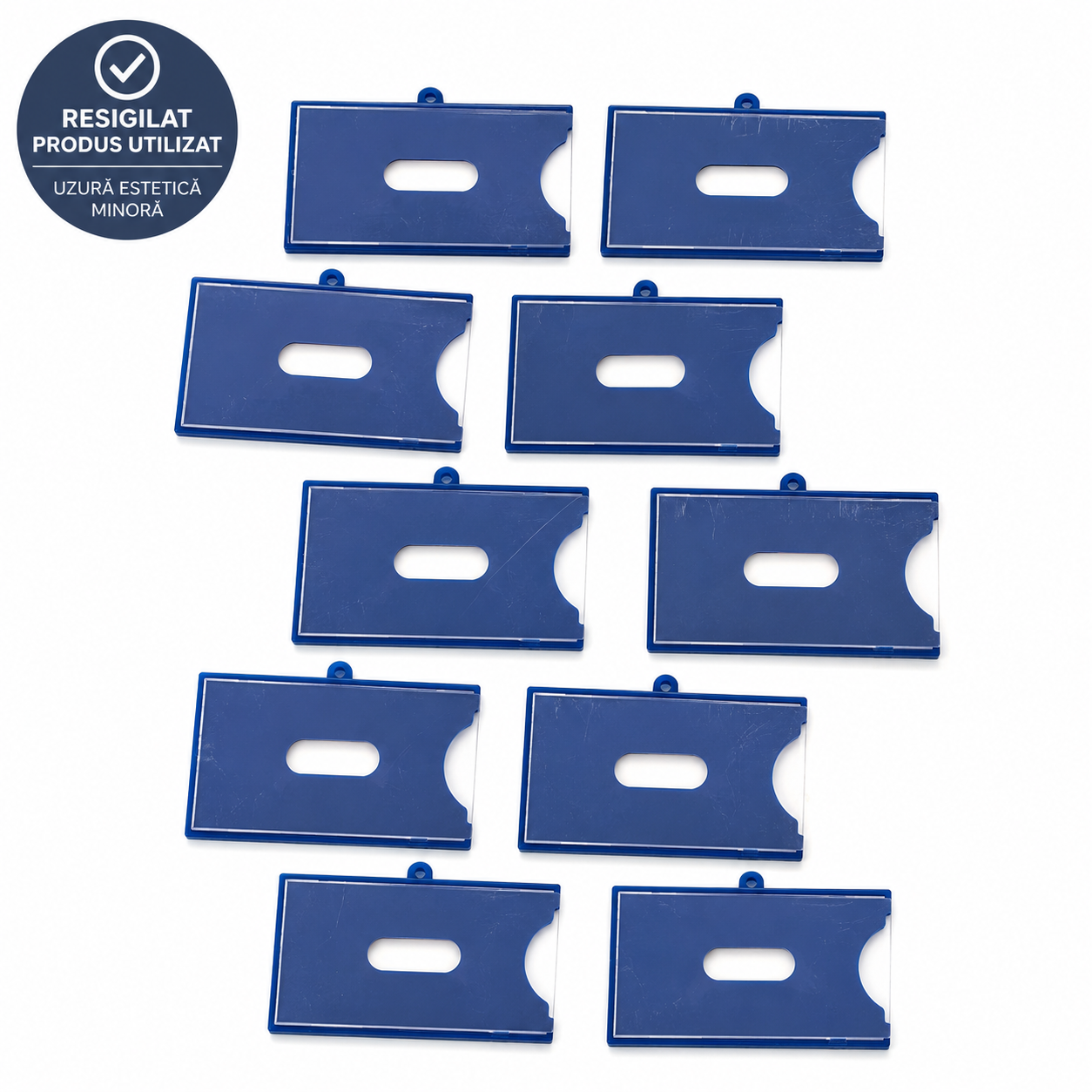 RESIGILAT - Set 10 suporturi din plastic cu prindere magnetica pentru etichete 55x100 mm pentru depozit si rafturi (Copy)
