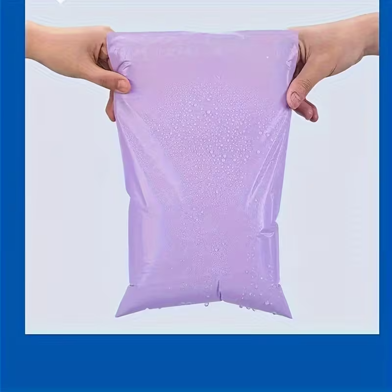 Set 100 buc pungi curierat 350x450 mm, 50 µm, Lila (mov deschis), PE (polietilena), NEW