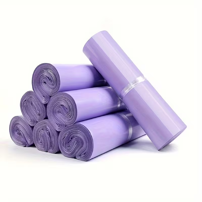 Set 100 buc pungi curierat 350x450 mm, 50 µm, Lila (mov deschis), PE (polietilena), NEW